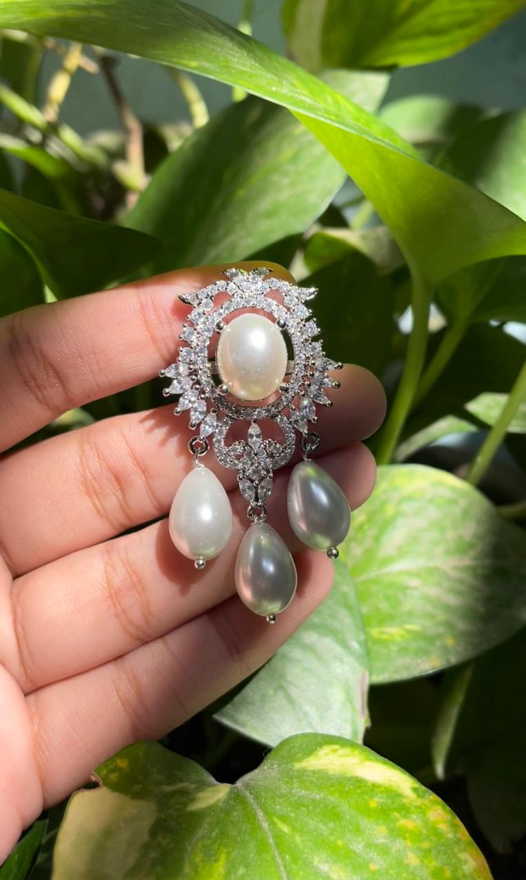 PEARL DROP COCKTAIL EARRINGS