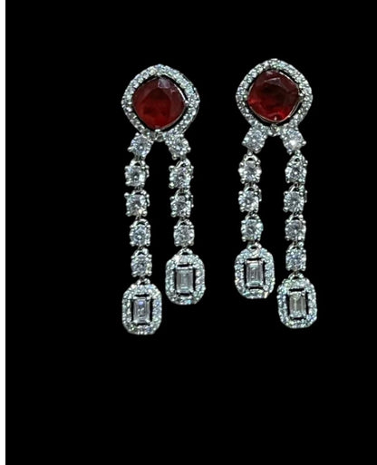 REAL LOOK DIAMOND NECKLACE WITH REAL DOUBLET STONE