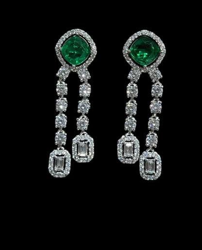REAL LOOK DIAMOND NECKLACE WITH REAL DOUBLET STONE