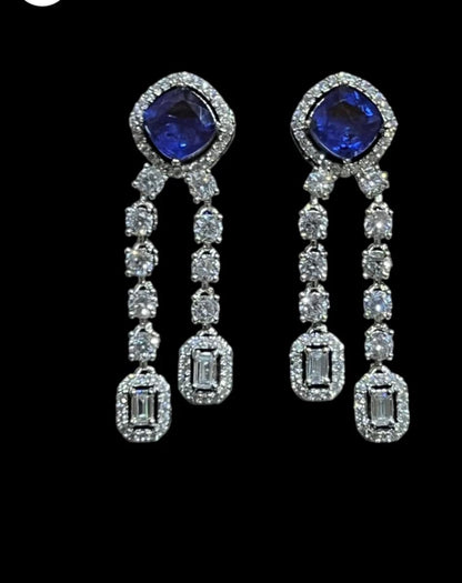 REAL LOOK DIAMOND NECKLACE WITH REAL DOUBLET STONE